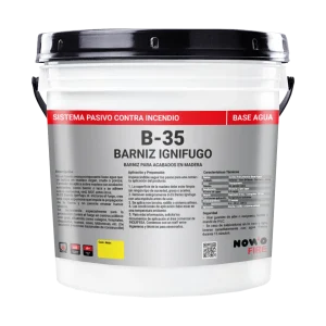 Barniz Ignífugo B-35 - Para Muebles y Suelos de Madera - Nowo Fire - 4LT